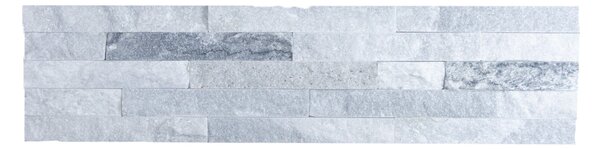 Kamenný obklad, kvarcit světle šedý, 15x60 cm