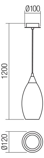 Smarter Závěsné svítidlo Tanner, ø12cm
