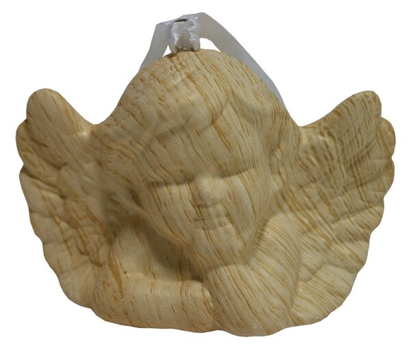 Andělíček keramický motiv dřevo 7*5cm 2009203