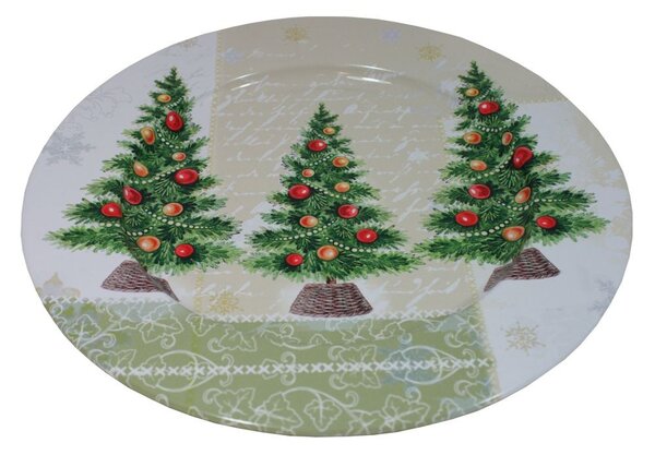 Talíř dekorační kovový Stromky Ø 33 cm 2000167