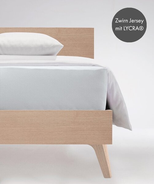 ELASTICKÉ PROSTĚRADLO, barvy stříbra, 200/200 cm Fleuresse - Prostěradla