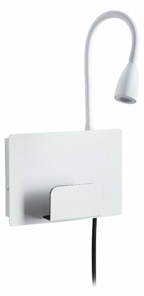PAULMANN LED nástěnné svítidlo Halina USB C 2700K 230V 2,4W bílá mat