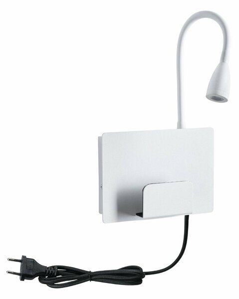 PAULMANN LED nástěnné svítidlo Halina USB C 2700K 230V 2,4W bílá mat