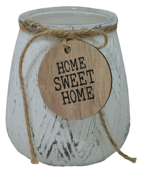 Svícen skleněný s nápisem Home Sweet Home 9 x 10,5cm 9306046