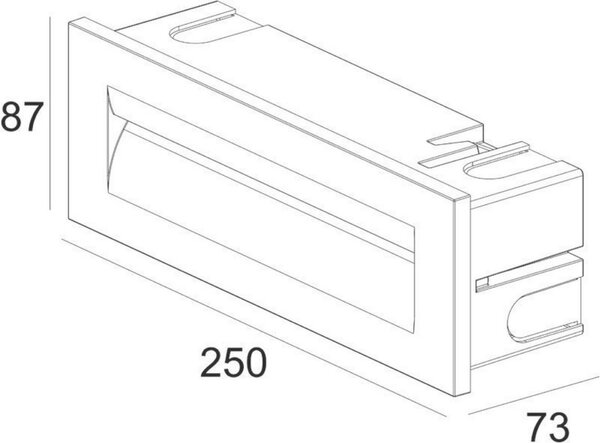 Deko-Light KapegoLED vestavné svítidlo do zdi Yvette III 220-240V AC/50-60Hz 9,50 W 3000 K 335 lm 250 mm bílá 763012