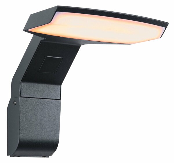 PAULMANN LED venkovní nástěnné svítidlo Zenera neláká hmyz a IP44 150x194mm 2200 - 3000K 10W 230V antracit kov