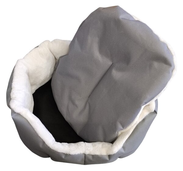 Pelech pro domácí mazlíčky - šedokrémový - 45 x 30 cm