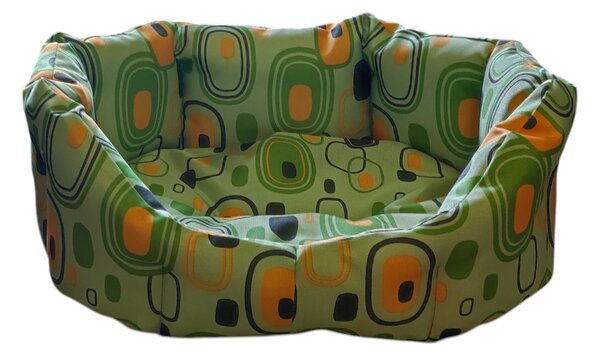 Pelech pro domácí mazlíčky - zelený se vzorem, nepromokavý - 45 x 30 cm