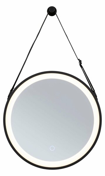 PAULMANN LED zrcadlo s osvětlením Miro IP44 měnitelná bílá 230V 7,5W zrcadlo/černá mat