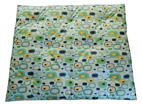 Matrace pro psa - zelená se vzorem - 120x100 cm