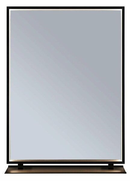 PAULMANN LED zrcadlo s osvětlením Miro IP44 měnitelná bílá 230V 11W zrcadlo/černá mat hranaté