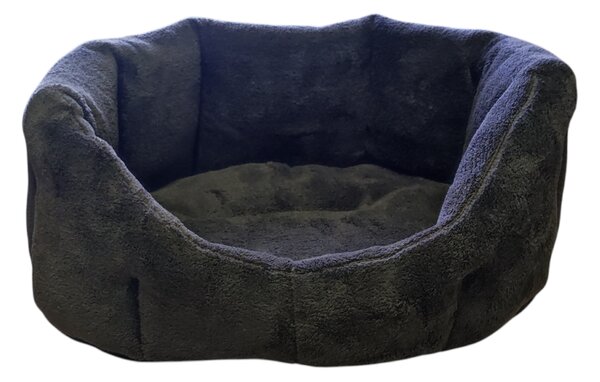Pelech pro domácí mazlíčky - šedohnědý fleece - 45 x 30 cm