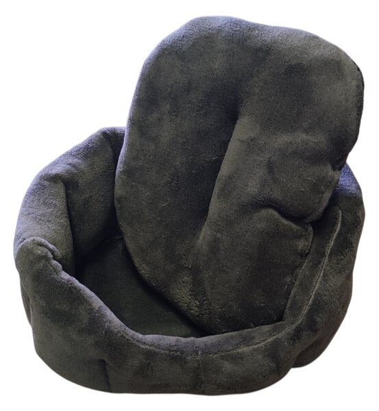 Pelech pro domácí mazlíčky - šedohnědý fleece - 45 x 30 cm