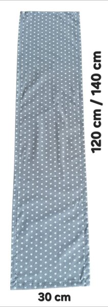 Textilní běhoun na stůl - Vánoce - hvězdičky - 50 x 140 cm