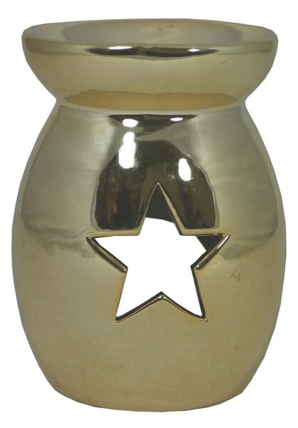Aromalampa vysoká zlatá hvězda 13,5cm 9000346