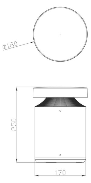 Deko-Light stojací svítidlo, Faro 25, 24 W, DALI, 3000 K, 220-240V 1124 lm šedá IP65 730492