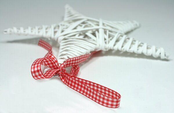 Hvězda ratanová bílá, 25 cm 3003334