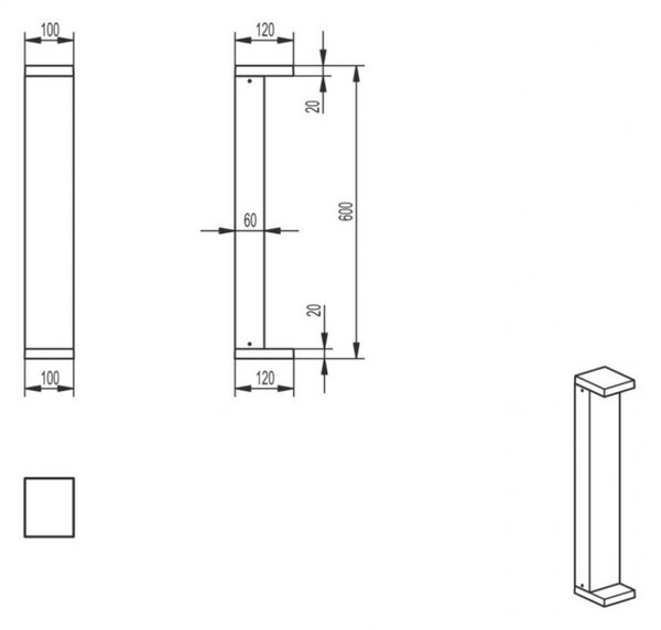Deko-Light stojací svítidlo, Lerna 1000, 7,4 W, 3000/4000K, 220-240V 516 lm tmavěšedá IP65 733072