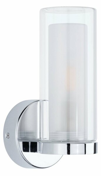 PAULMANN Selection Bathroom nástěnné svítidlo Luena IP44 E14 230V max. 20W chrom/sklo