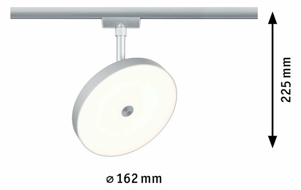 PAULMANN URail LED lištový spot Hildor 15W 3000K stmívatelné 230V matný chrom