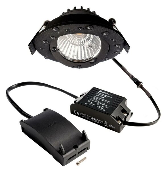 Deko-Light stropní vestavné svítidlo, Dione IP, 8,5 W, DIM, 2700 K, 220-240V 750 lm černá 565390