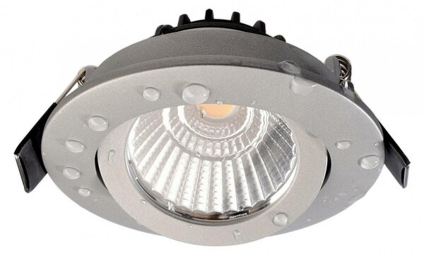 Deko-Light stropní vestavné svítidlo, Dione IP, 8,5 W, DIM, 3000 K, 220-240V 3000 K 800 lm stříbrná 565394