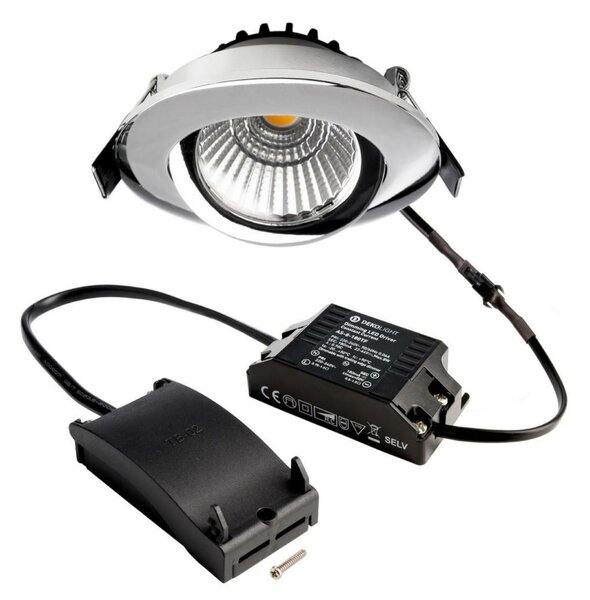 Deko-Light stropní vestavné svítidlo, Dione, 8,5 W, DIM, 2700 K, 220-240V 750 lm chrom 565379