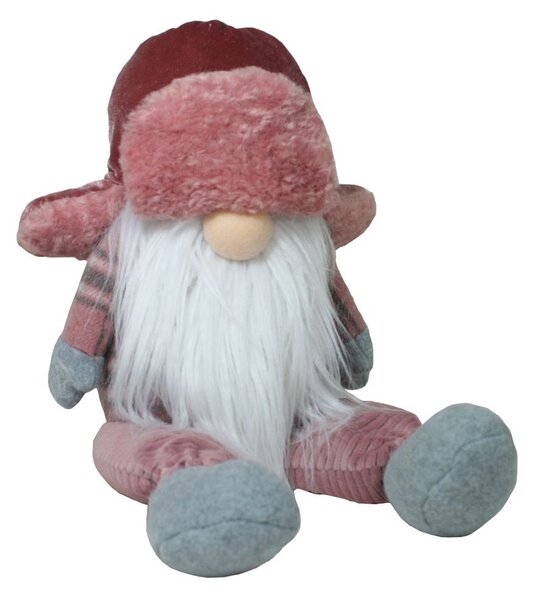 Skřítek sedící s beranicí 37cm 3000013