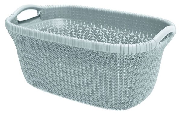 Curver Koš na prádlo Knit 40 l světle modrý