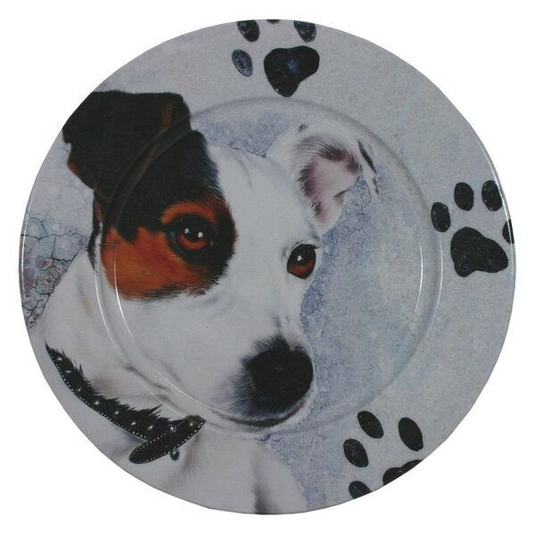 Talíř plechový dekorační Jack Russell 2000307