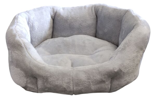 Pelech pro domácí mazlíčky - světle šedý fleece - 45 x 30 cm