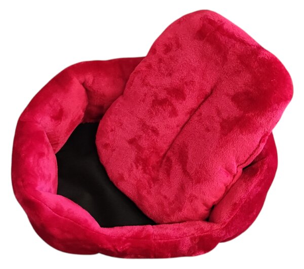Pelech pro pejsky - červený fleece - 45 x 30 cm