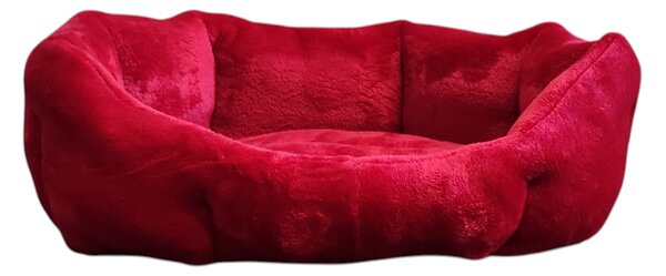 Pelech pro pejsky - červený fleece - 45 x 30 cm