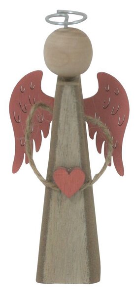 Anděl s růžovými křídly 24cm 2009292