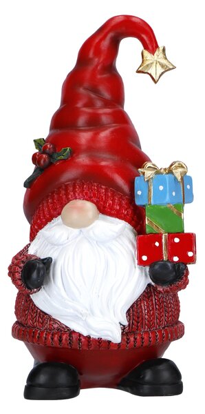 Dům Vánoc Vánoční dekorace Trpaslík s dárky 19 cm