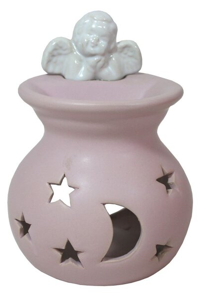 Aromalampa růžová anděl 13cm 9001108