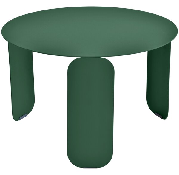 Tmavě zelený kovový zahradní konferenční stolek Fermob Bebop 60 cm