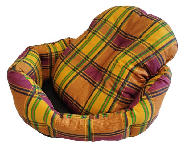 Pelech pro domácí mazlíčky - žlutooranžová kostka 45 x 30 cm