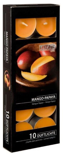Svíčky vonné čajové 10 ks vůně mango-papaja 9000167