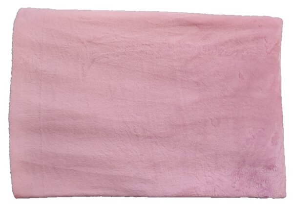 Deka flanel fleece - růžová - 120 x 150 cm