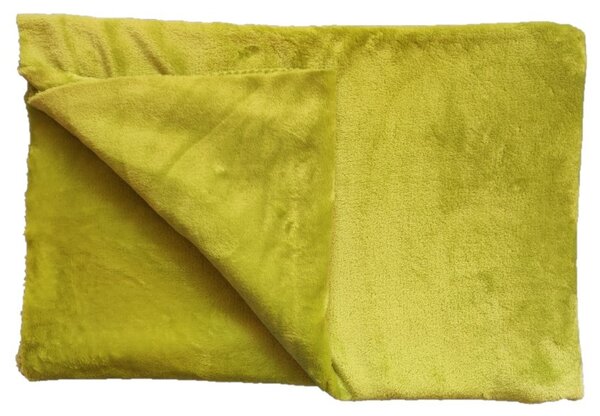 Deka flanel fleece - světle zelená - 120 x 150 cm