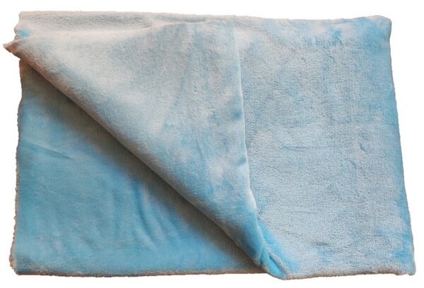 Deka flanel fleece - světle modrá - 120 x 150 cm