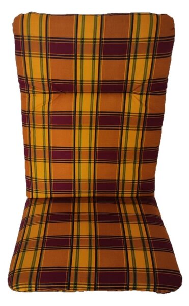 Podsedák na zahradní židli Basic - 100 x 50 - žlutooranžová kostka - 100 x 50 cm