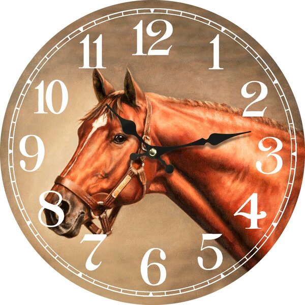 Nástěnné hodiny Kůň Ø 34 cm 1990961