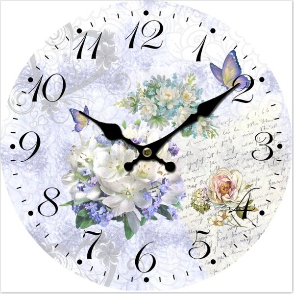 Nástěnné hodiny Flower Love Ø 34 cm 1990956