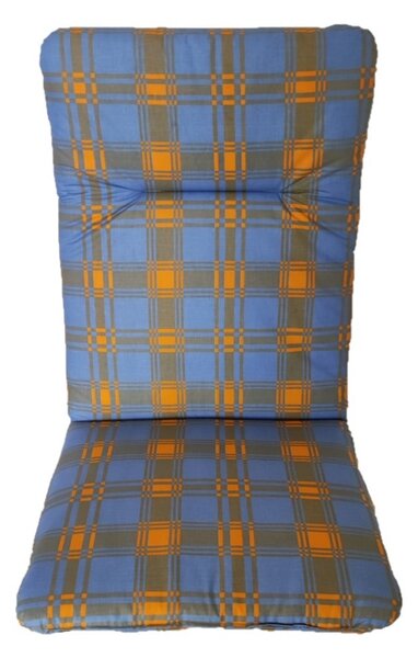 Podsedák na zahradní židli Basic - 100 x 50 - modrožlutá kostka - 100 x 50 cm