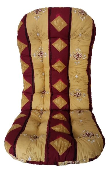 Sedák na křeslo 130 x 55 cm, typ Swivel - vínový koso