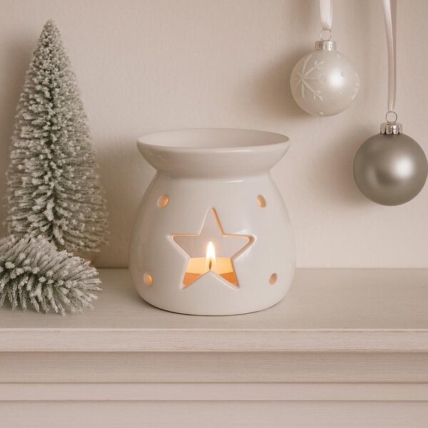 Aroma lampa bílá hvězda 10cm 9000334