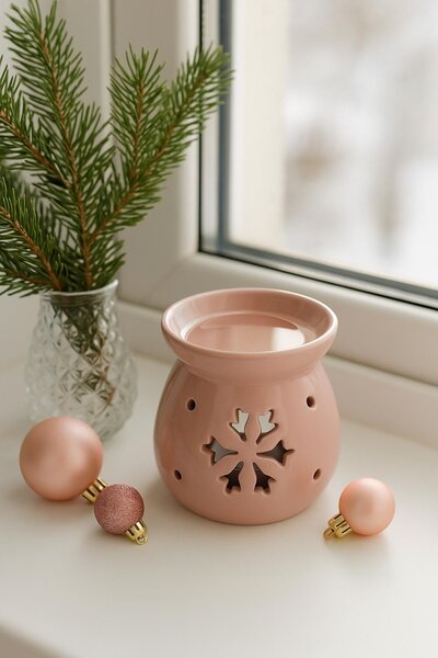 Aroma lampa růžová vločka 10cm 9000347