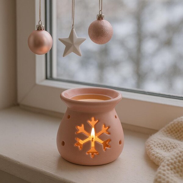 Aroma lampa růžová vločka 8cm 9000317